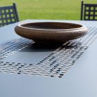 Table de jardin en acier galvanisé fabriquée en Italie - Blair Viadurini