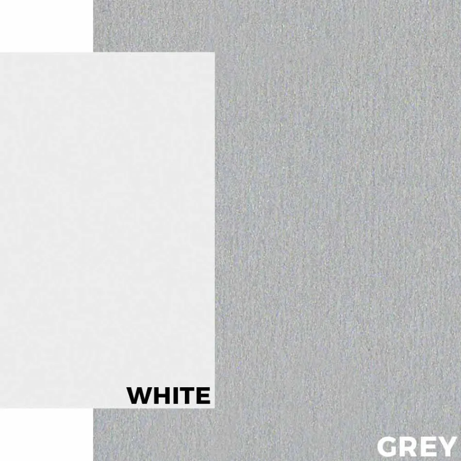 Table de jardin en aluminium blanc et stratifié design moderne - Oceania2 Viadurini