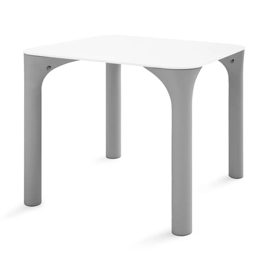 Table de jardin en Hpl avec pieds en polyéthylène fabriquée en Italie - Glen Viadurini