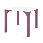 Table de jardin en Hpl avec pieds en polyéthylène fabriquée en Italie - Glen Viadurini