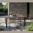 Table de jardin en HPL avec structure en aluminium Made in Italy - Carl Viadurini