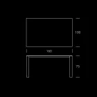Table de jardin en HPL avec structure en aluminium Made in Italy - Carl Viadurini