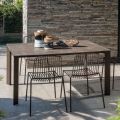 Table de jardin en HPL avec structure en aluminium Made in Italy - Carl