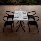 Table de jardin de luxe en aluminium et Hpl blanc ou bronze - Filomena Viadurini