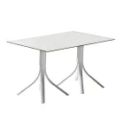 Table de jardin de luxe en aluminium et Hpl blanc ou bronze - Filomena Viadurini