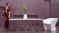 Table de jardin moderne en HPL et acier inoxydable Faz Vondom