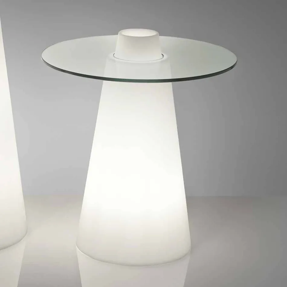 Verre en polyéthylène brillant pour table d’intérieur Slide Peak (H80) fabriqué en Italie Viadurini