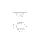 Table à manger tonneau en céramique fabriquée en Italie - Ezzellino Viadurini