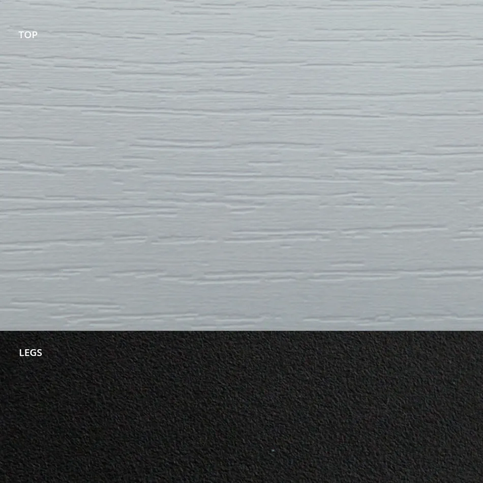 Table à manger en forme de tonneau en stratifié effet bois fabriquée en Italie - Cave Viadurini