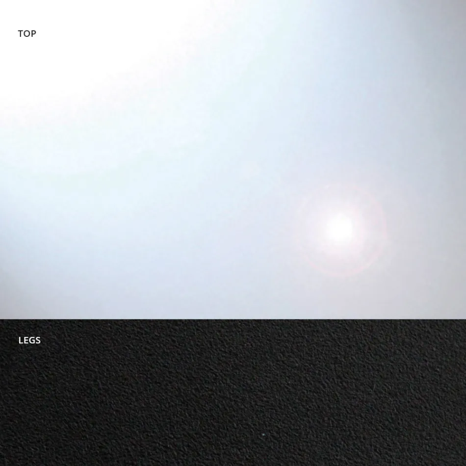 Table à manger en forme de tonneau en verre et acier fabriquée en Italie - Cave Viadurini