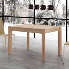 Table à manger extensible 130x80 ouverte 190 cm Fiumicino, design Viadurini
