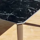 Table à manger d'extérieur extensible 318 cm en aluminium et grès - Filomena Viadurini