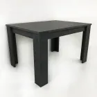 Table à manger extensible jusqu'à 170 cm design en bois durable - Perro Viadurini