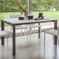 Table à manger extensible jusqu'à 180 cm en céramique fabriquée en Italie - Pitagora