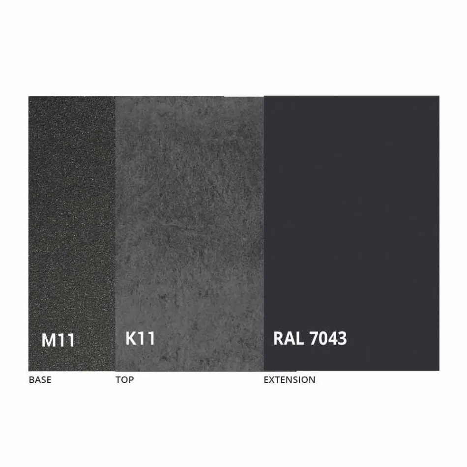 Table à manger extensible jusqu'à 180 cm en céramique fabriquée en Italie - Pitagora Viadurini