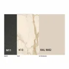 Table à manger extensible jusqu'à 180 cm en céramique fabriquée en Italie - Pitagora Viadurini