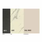 Table à manger extensible jusqu'à 180 cm en céramique fabriquée en Italie - Pitagora Viadurini