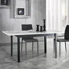 Table à manger extensible jusqu'à 180 cm en hêtre Made in Italy - Otiello Viadurini
