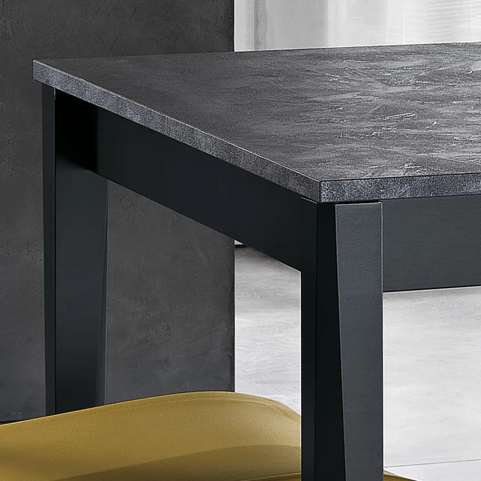 Table à manger extensible jusqu'à 180 cm en hêtre Made in Italy - Otiello Viadurini