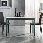 Table à manger extensible jusqu'à 180 cm en hêtre Made in Italy - Otiello Viadurini