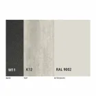 Table à manger extensible jusqu'à 298 cm en métal et plateau en céramique - Anaconda Viadurini