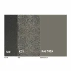 Table à manger extensible jusqu'à 298 cm en métal et plateau en céramique - Anaconda Viadurini