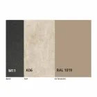 Table à manger extensible jusqu'à 298 cm en métal et plateau en céramique - Anaconda Viadurini