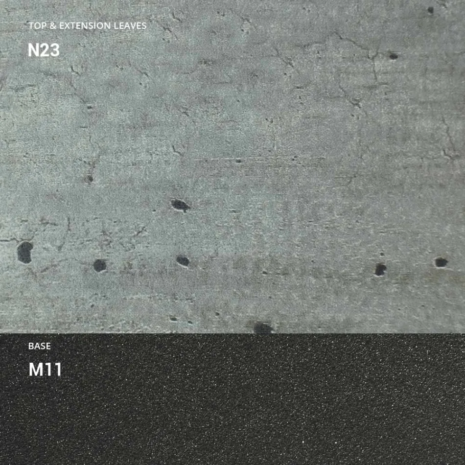 Table à manger extensible à 298 cm en mélamine Made in Italy - Fedemo Viadurini