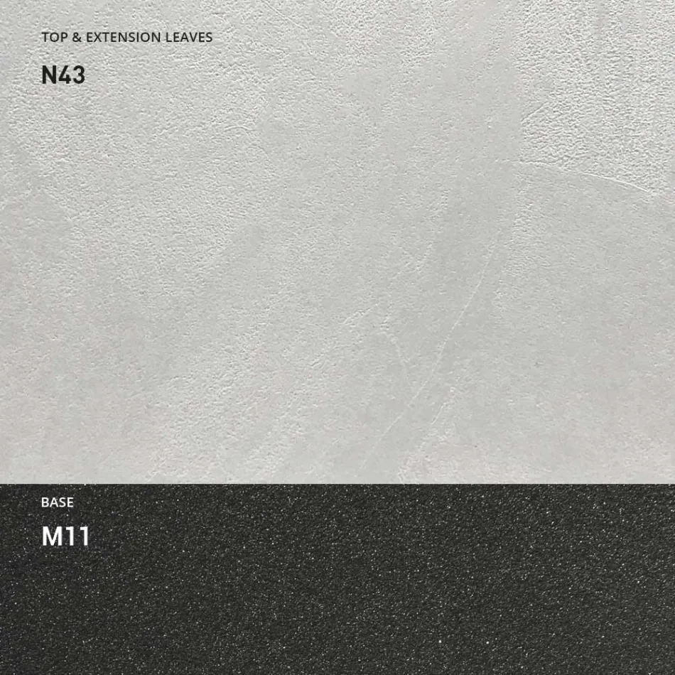 Table à manger extensible à 298 cm en mélamine Made in Italy - Fedemo Viadurini