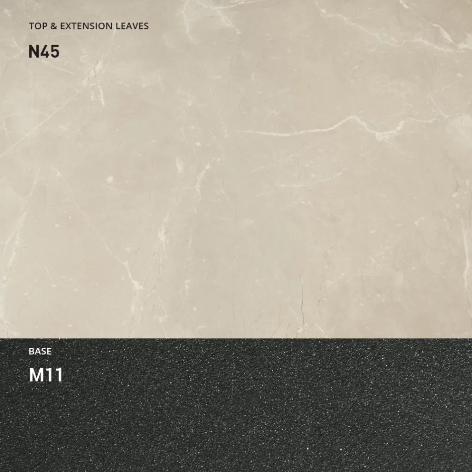 Table à manger extensible à 298 cm en mélamine Made in Italy - Fedemo Viadurini