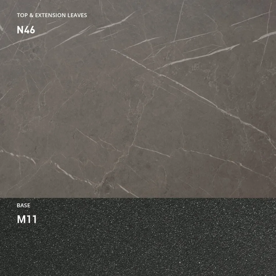 Table à manger extensible à 298 cm en mélamine Made in Italy - Fedemo Viadurini