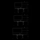 Table à manger extensible à 298 cm en mélamine Made in Italy - Fedemo Viadurini