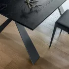 Table à manger extensible à 298 cm en mélamine Made in Italy - Fedemo Viadurini