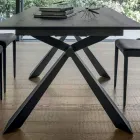 Table à manger extensible à 298 cm en mélamine Made in Italy - Fedemo Viadurini