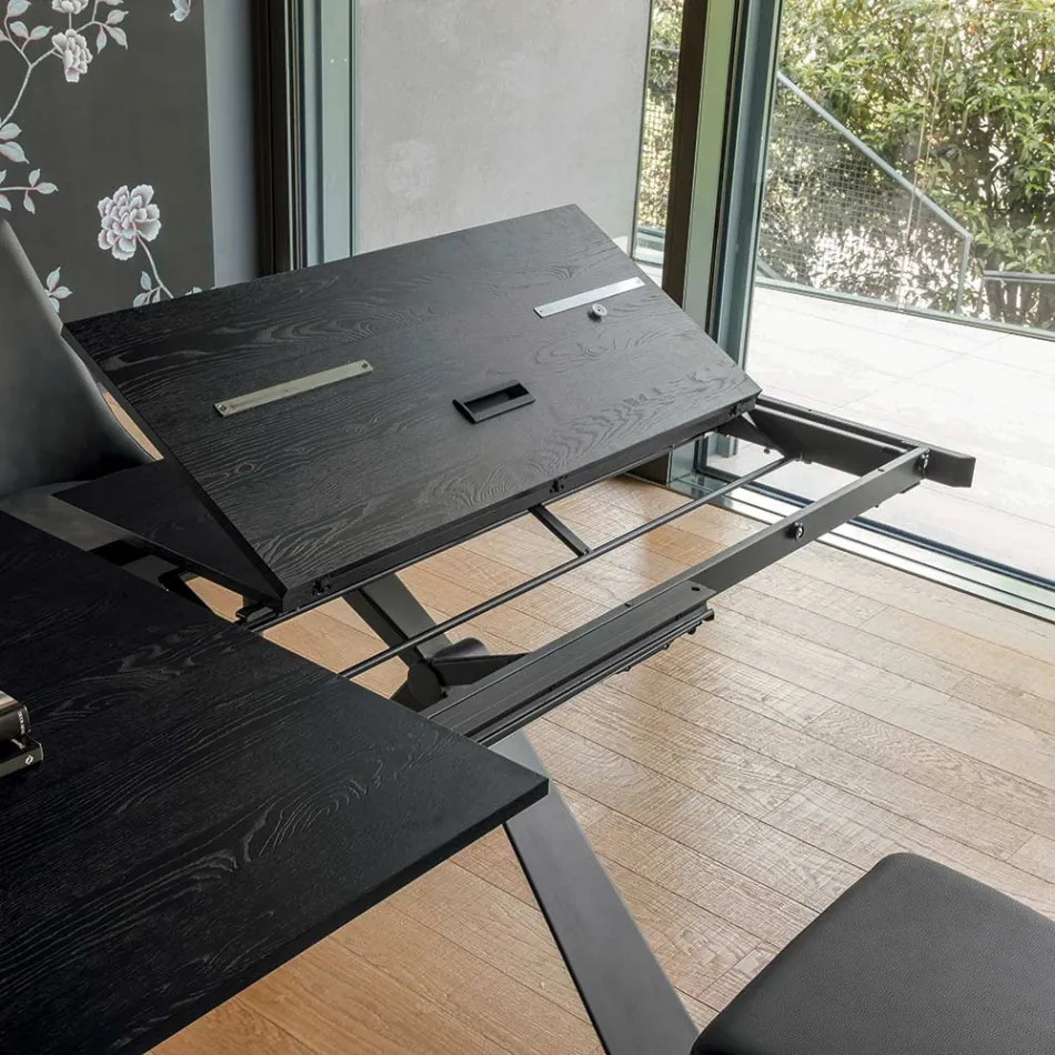 Table à manger extensible à 298 cm en mélamine Made in Italy - Fedemo Viadurini