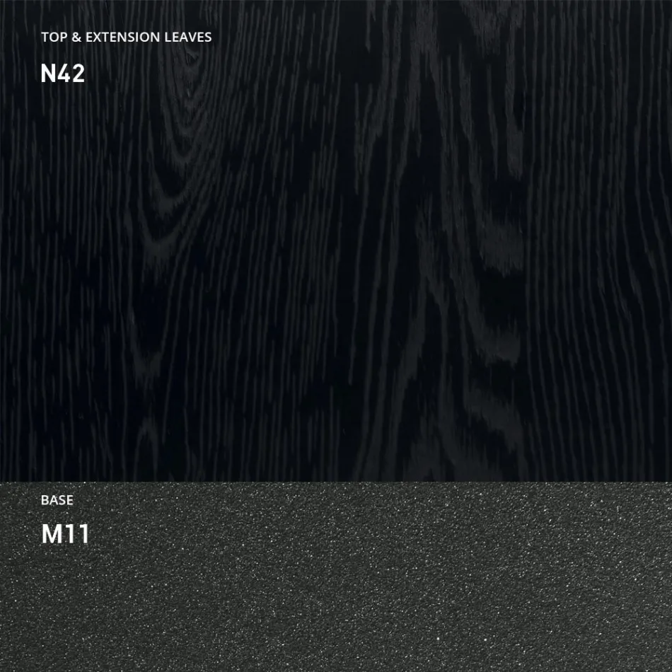 Table à manger extensible à 298 cm en mélamine Made in Italy - Fedemo Viadurini