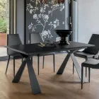 Table à manger extensible à 298 cm en mélamine Made in Italy - Fedemo Viadurini