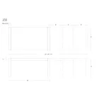 Table à manger en métal extensible jusqu'à 310 cm Made in Italy - Euclide Viadurini