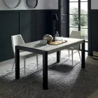 Table à manger en métal extensible jusqu'à 310 cm Made in Italy - Euclide Viadurini