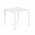 table à manger extensible avec plateau en verre Teo Viadurini