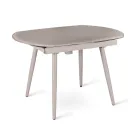 Table à rallonge Japan avec plateau en verre, de design moderne Viadurini