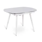 Table à rallonge Japan avec plateau en verre, de design moderne Viadurini