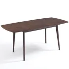 Table à manger extensible jusqu'à 150 cm en Mdf et bois massif - Decio Viadurini