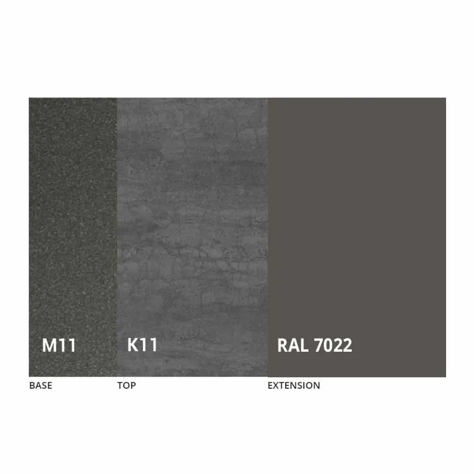 Table à manger extensible jusqu'à 170 cm en céramique Made in Italy - Tremiti Viadurini