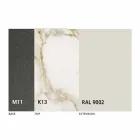 Table à manger extensible jusqu'à 170 cm en céramique Made in Italy - Tremiti Viadurini