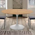 Table à manger extensible jusqu'à 170 cm en bois fabriquée en Italie - Dollars Viadurini