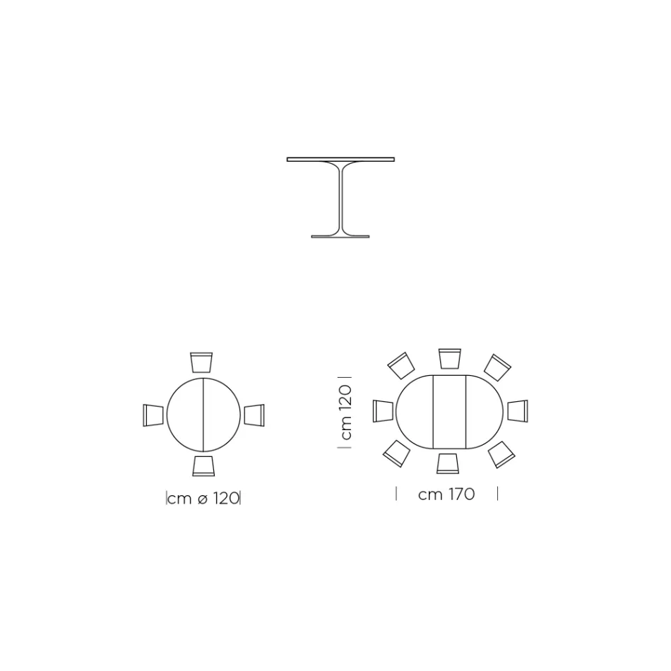 Table à manger extensible jusqu'à 170 cm en bois fabriquée en Italie - Dollars Viadurini