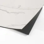 Table à manger extensible jusqu'à 180 cm en céramique et acier - Catone Viadurini