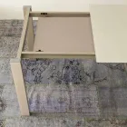 Table à manger extensible jusqu'à 204 cm en cristal Made in Italy - Palladio Viadurini