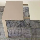 Table à manger extensible jusqu'à 204 cm en cristal Made in Italy - Palladio Viadurini